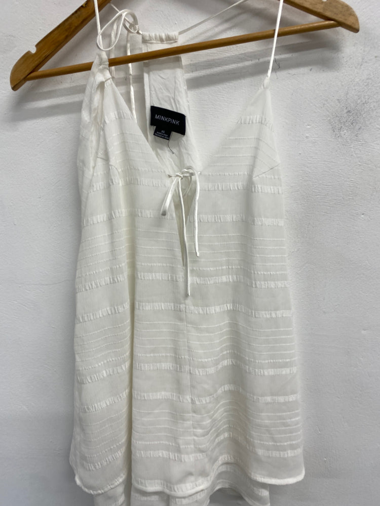 Gorgeous MINKPINK Playsuit Uk xs White