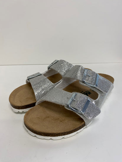 Gorgeous Neu B Sandals Uk7 Silver metallic flats MS008