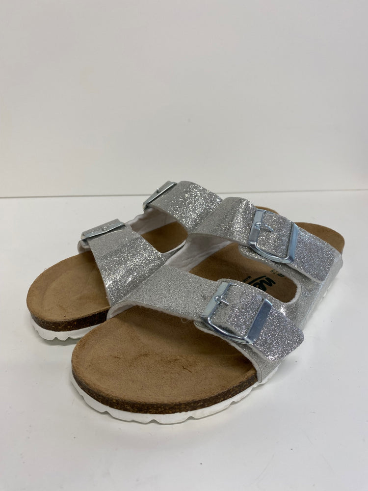 Gorgeous Neu B Sandals Uk7 Silver metallic flats MS008