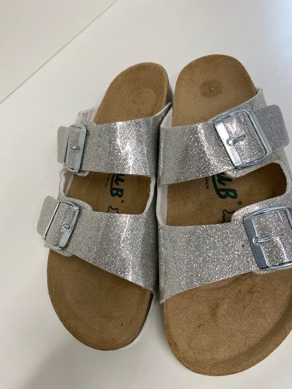 Gorgeous Neu B Sandals Uk7 Silver metallic flats MS008