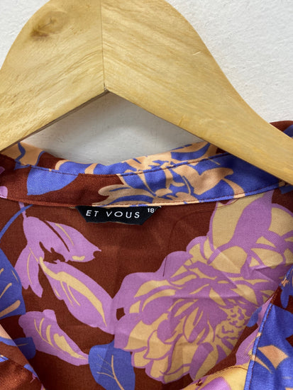 Gorgeous Et Vous Blouse uk18 Multicolor floral KM001