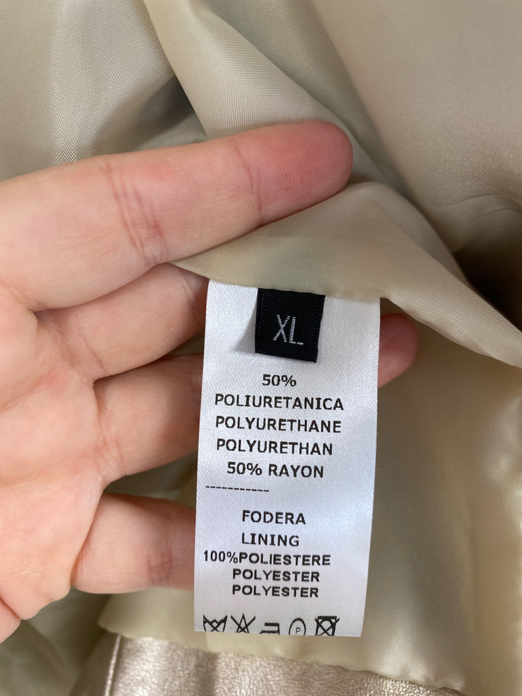 Stunning LATTE Made In Italy Jacket XL Gold KM001