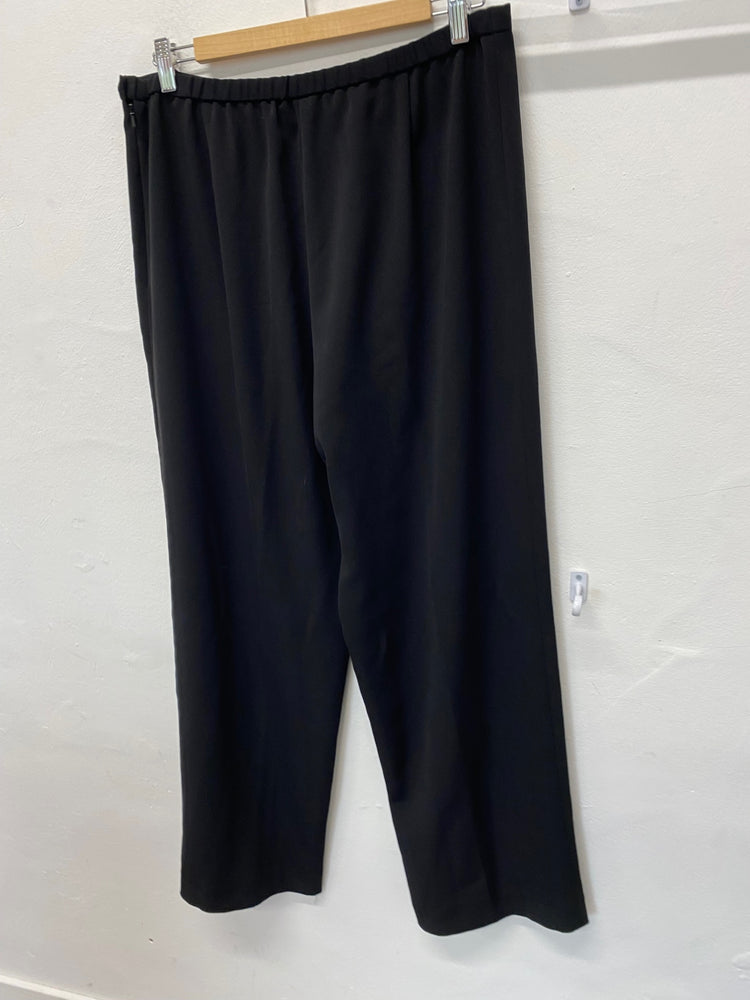 Stunning Gina Bacconi Wide leg trousers uk16 Black KM001