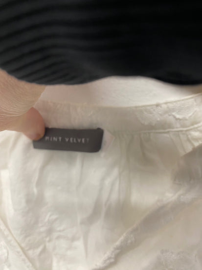 Gorgeous Mint Velvet Gypsy blouse Uk 12 White Classic CP002