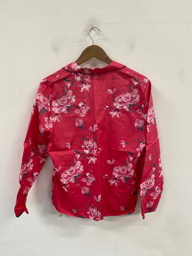 Stunning Cyberjammies Pyjama Top UK 16 Pink Floral Print KM001