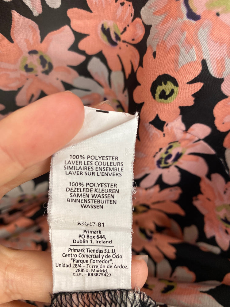 Stunning Atmosphere Camisole UK 16 Black & Peach Floral Pattern KM001