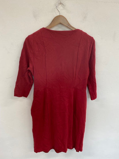 Gorgeous Peter Hahn Midi Dress UK 16 Red KM001 
