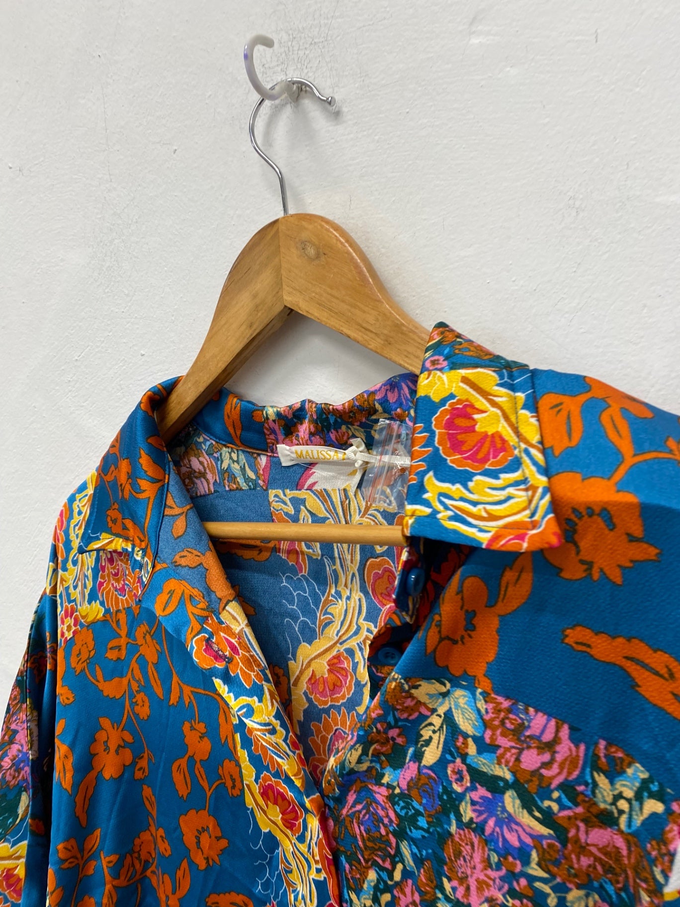 Stunning Malissa J Tunic Dress One Size Multi-colored shirt top KM001