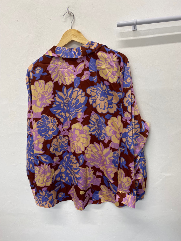 Gorgeous Et Vous Blouse uk18 Multicolor floral KM001