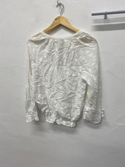 Gorgeous Mint Velvet Gypsy blouse Uk 12 White Classic CP002