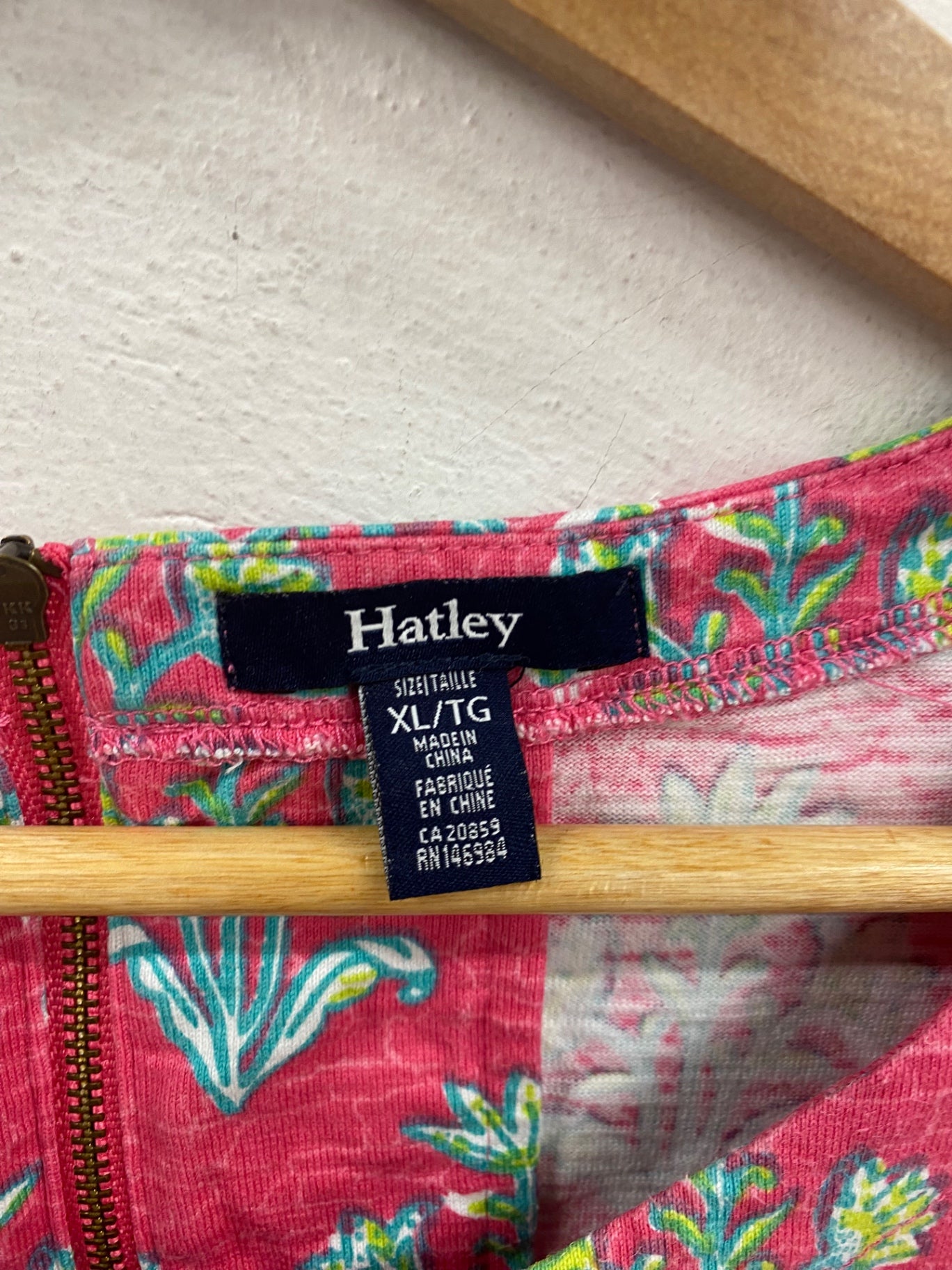 Boho Hatley Midi Dress XL Pink & Green Floral Print KM001