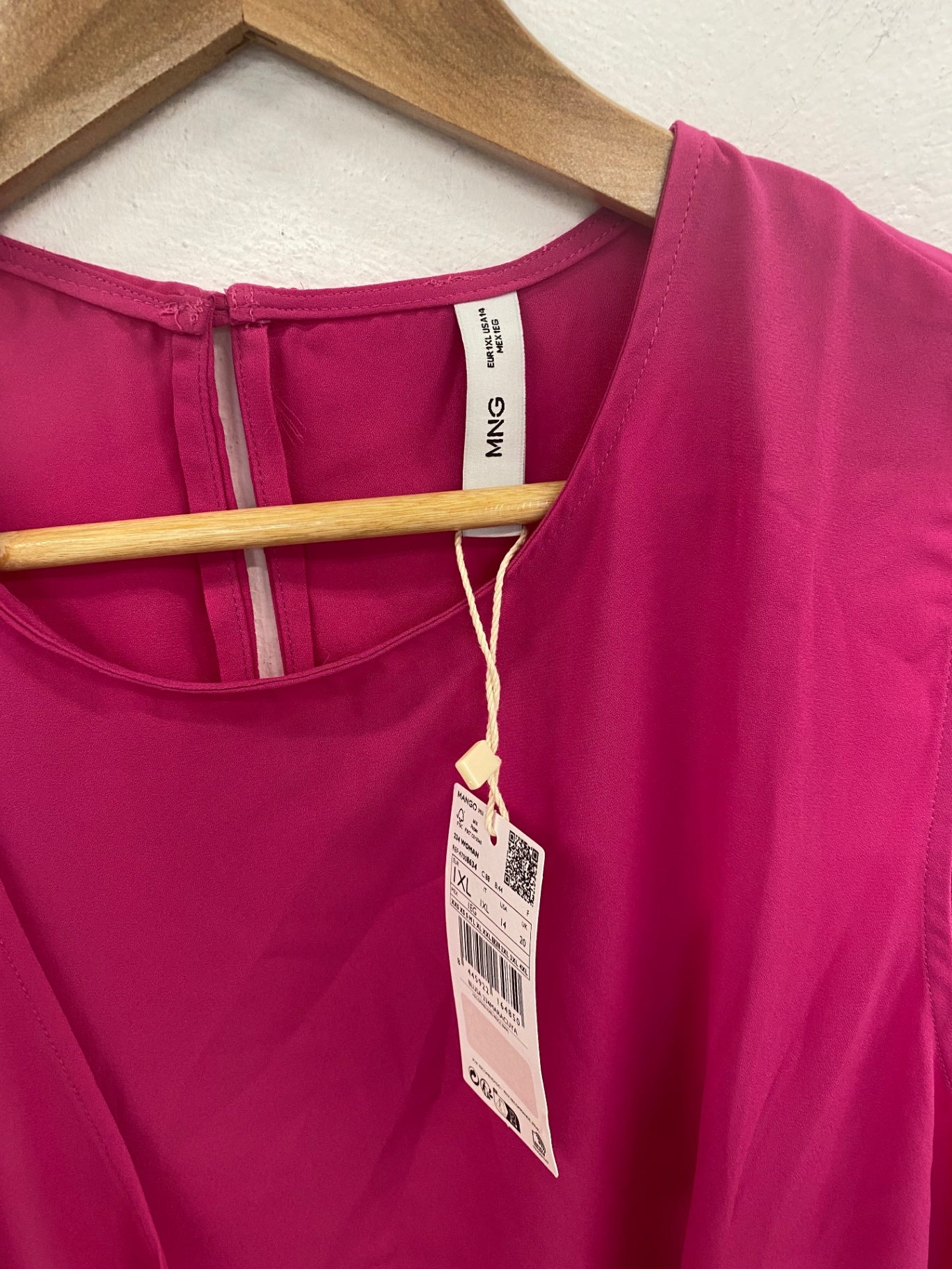 Gorgeous Mango Wrap Front Vest Top UK 16 Magenta DF001