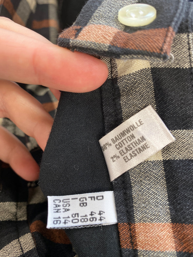 Stunning Daks London Shorts UK 18 Black & Beige Check KM001