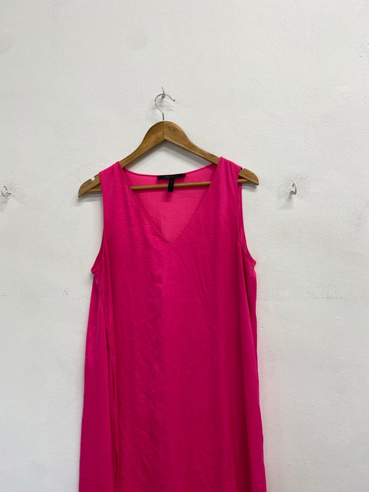 Gorgeous BCBG Maxazria Dress Uk M Pink floral y summer festival vibe DF001