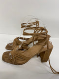 Gorgeous Raye Sandals UK6.5 Beige tan gladiator heels CP002