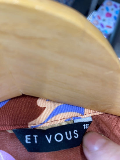 Gorgeous Et Vous Blouse uk18 Multicolor floral KM001