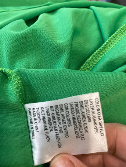 Gorgeous Golden Days Paris Midi Dress XL Emerald Green Romantic floaty KM001