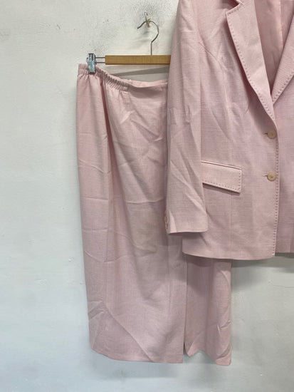Gorgeous Personal Choice Skirt suit textured UK 16 Light pink Formal KM001