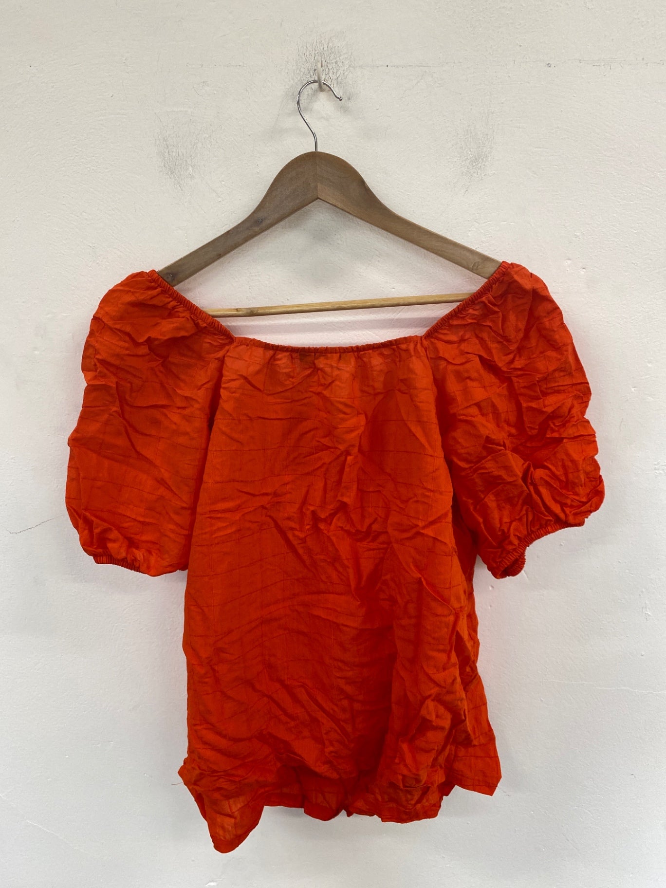 Stunning F&F Boho Chic Blouse UK 16 Orange KM001