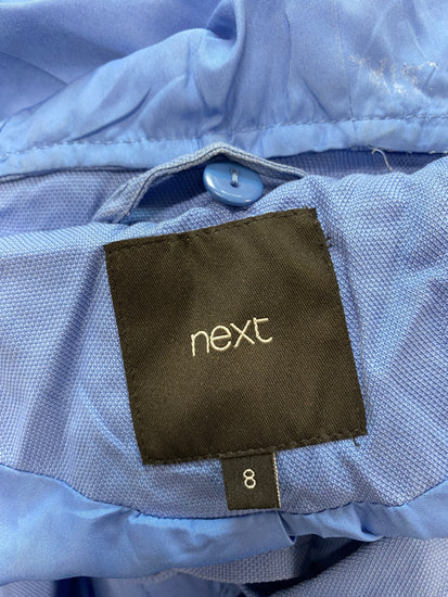 Gorgeous next Trench Coat UK 10 Blue city vibes spring CD001