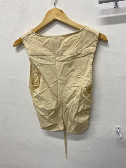 Gorgeous Collusion Tie front top Uk10 Beige