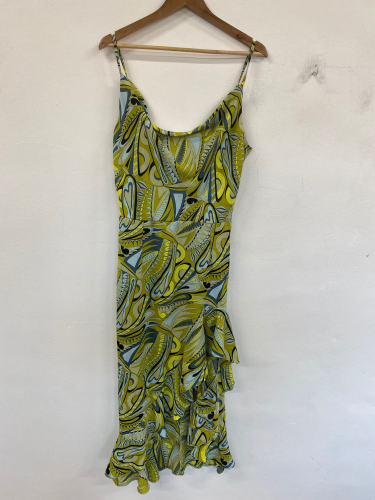 Gorgeous AX Paris Maxi Dress UK 18 Yellow Multicolour Paisley DF001