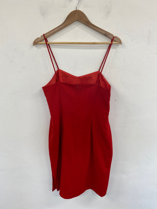 Gorgeous Unbranded Vintage Mini dress UK 10 Red CD001