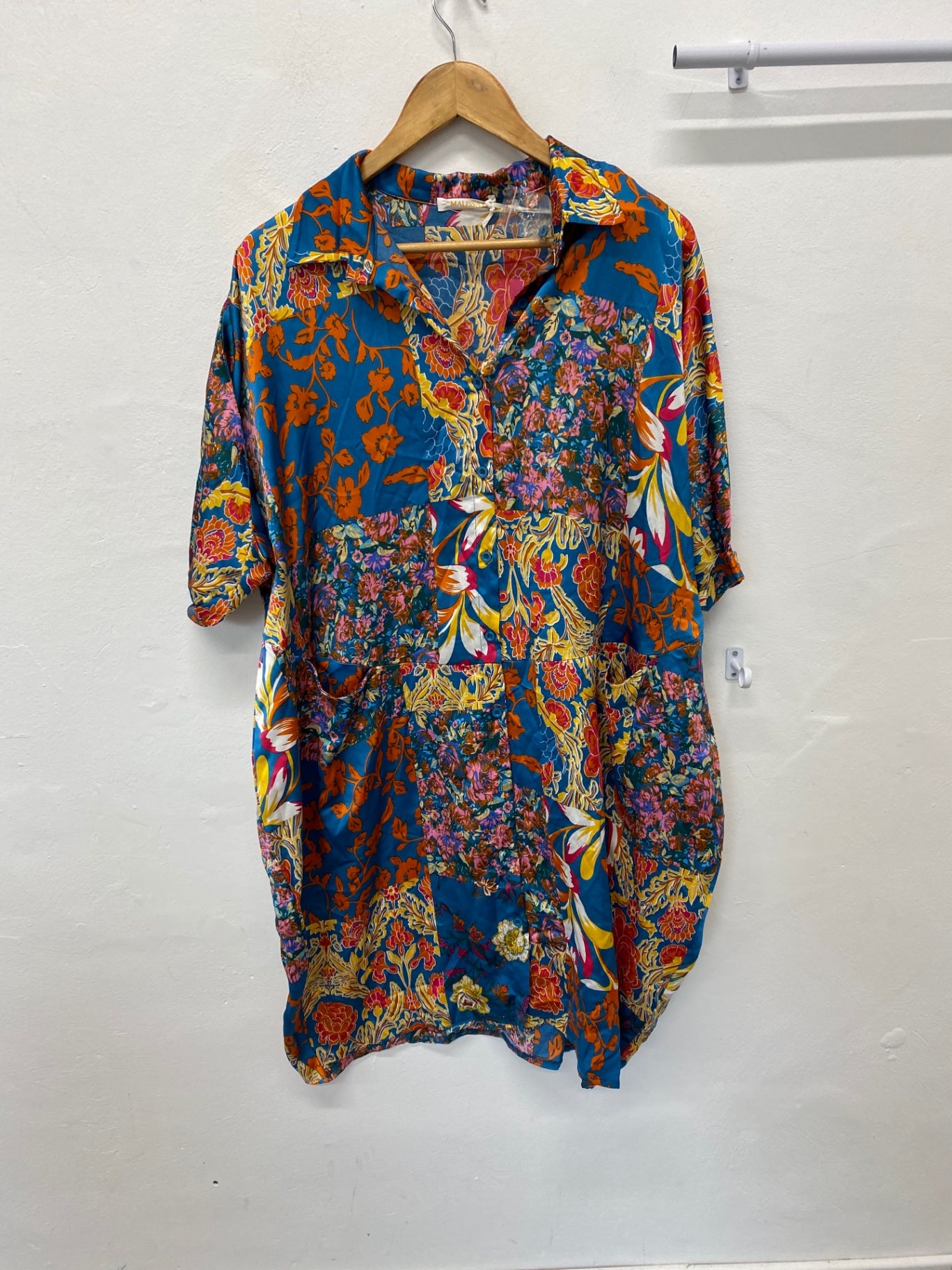 Stunning Malissa J Tunic Dress One Size Multi-colored shirt top KM001