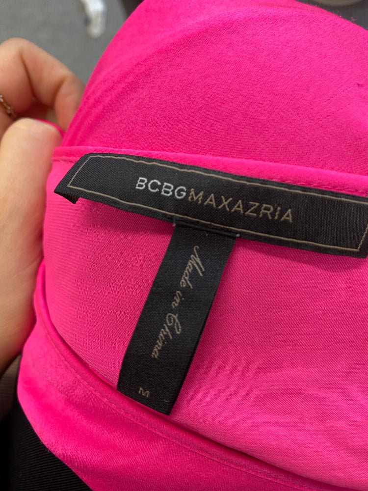 Gorgeous BCBG Maxazria Dress Uk M Pink floral y summer festival vibe DF001