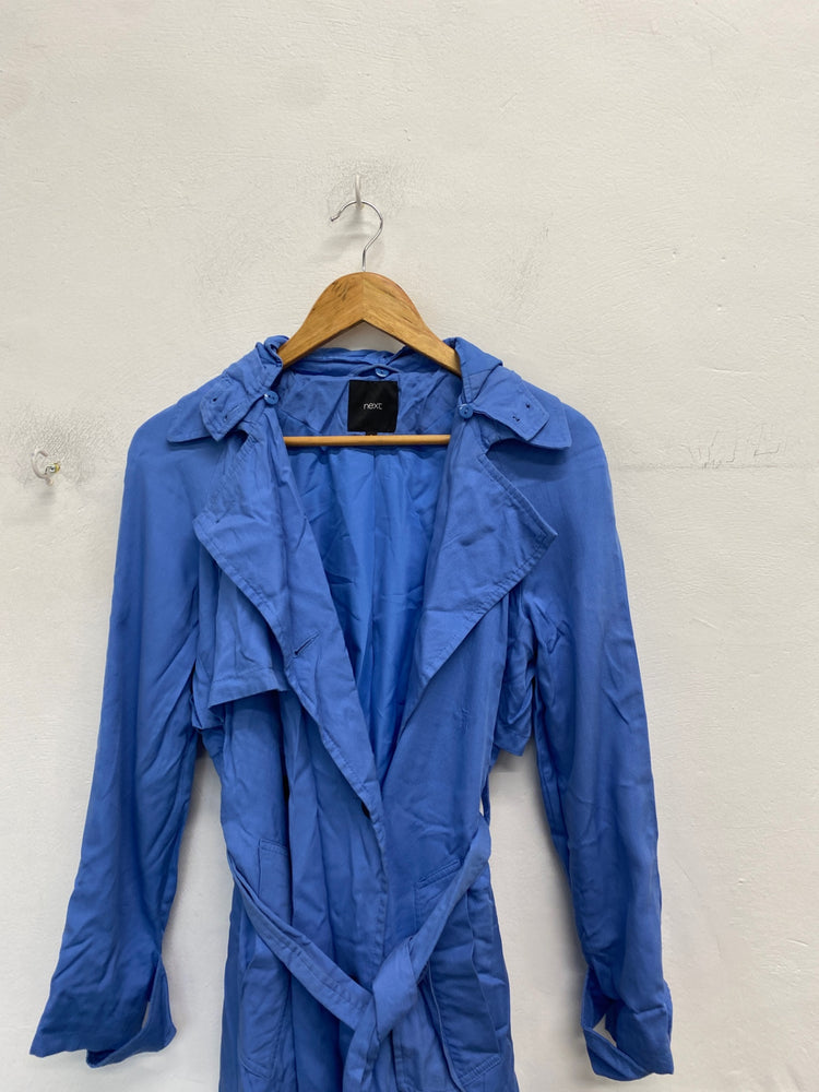 Gorgeous next Trench Coat UK 10 Blue city vibes spring CD001