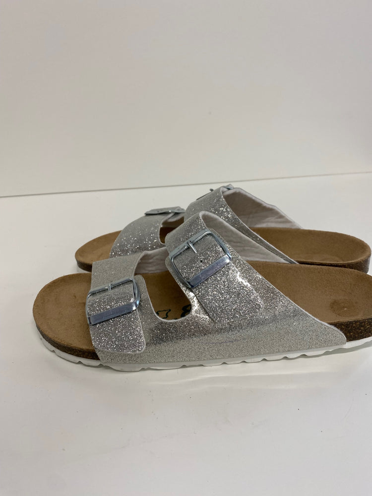 Gorgeous Neu B Sandals Uk7 Silver metallic flats MS008