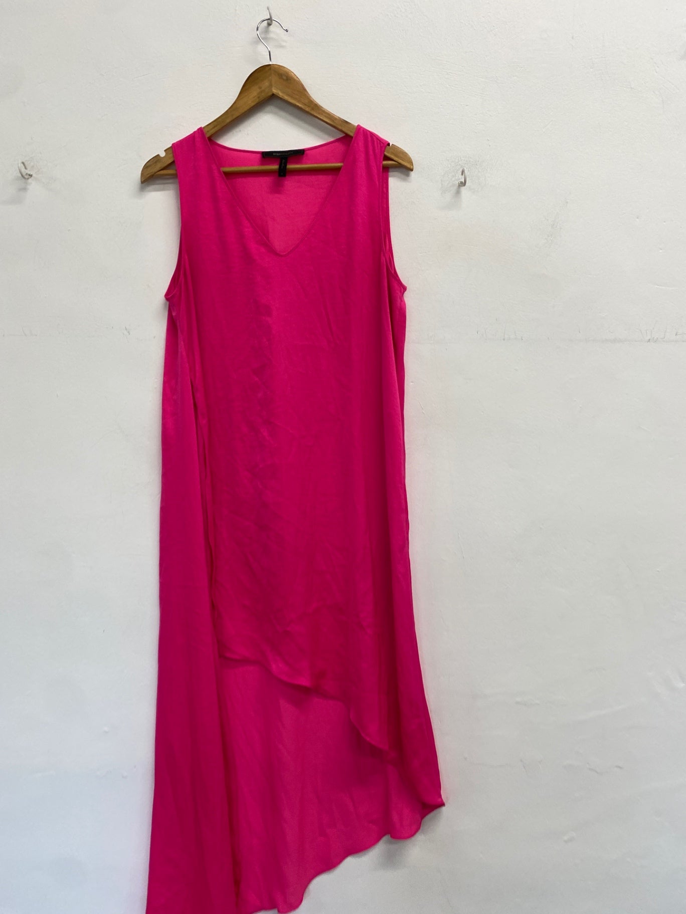 Gorgeous BCBG Maxazria Dress Uk M Pink floral y summer festival vibe DF001