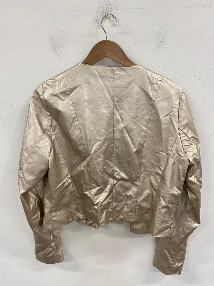 Stunning LATTE Made In Italy Jacket XL Gold KM001