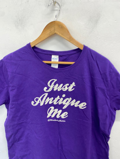 Gorgeous GILDAN T-Shirt XL Purple antique me print KM001
