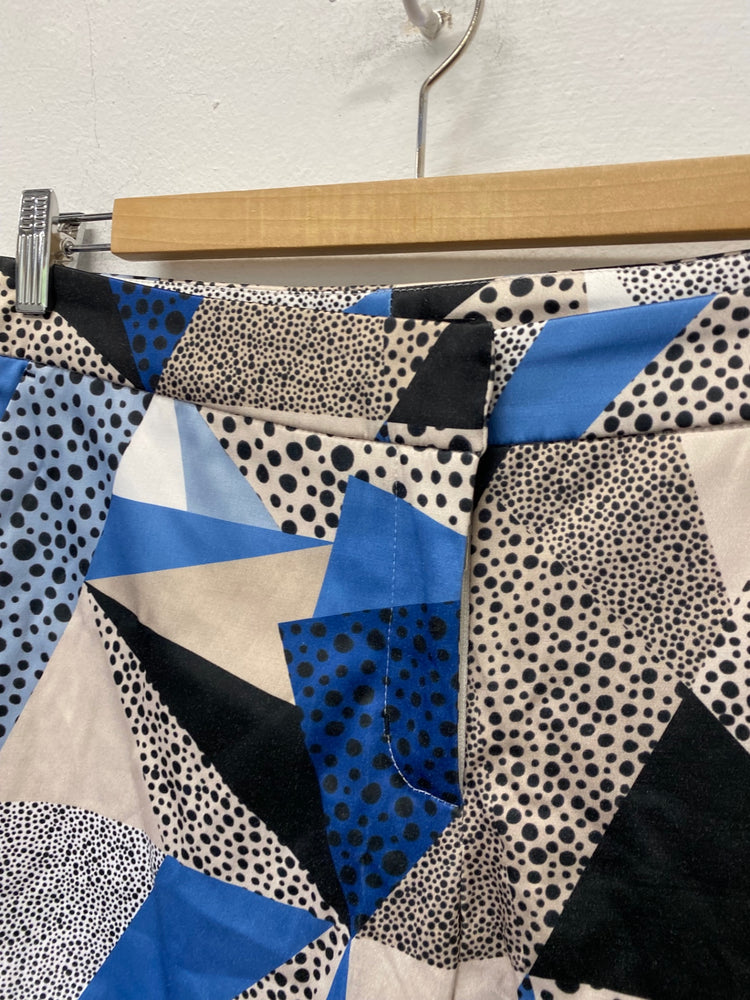 Stunning Baukjen Cropped trousers uk14 Multicolor animal print Patches KM001