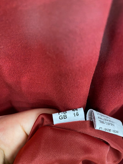 Gorgeous Peter Hahn Midi Dress UK 16 Red KM001 