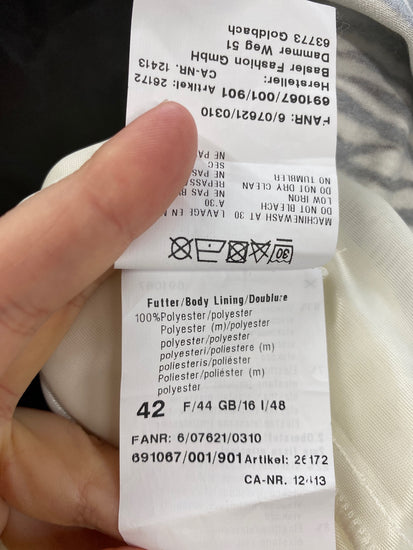 Stunning Basler Midi Dress UK 16 Black & Beige Animal Print KM001