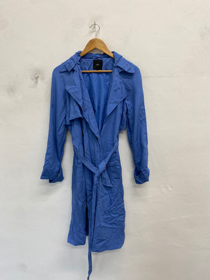 Gorgeous next Trench Coat UK 10 Blue city vibes spring CD001
