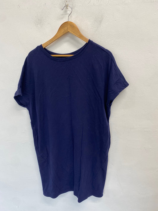 Gorgeous Caslon Dress Uk M Navy Blue oversized casual dress KM001