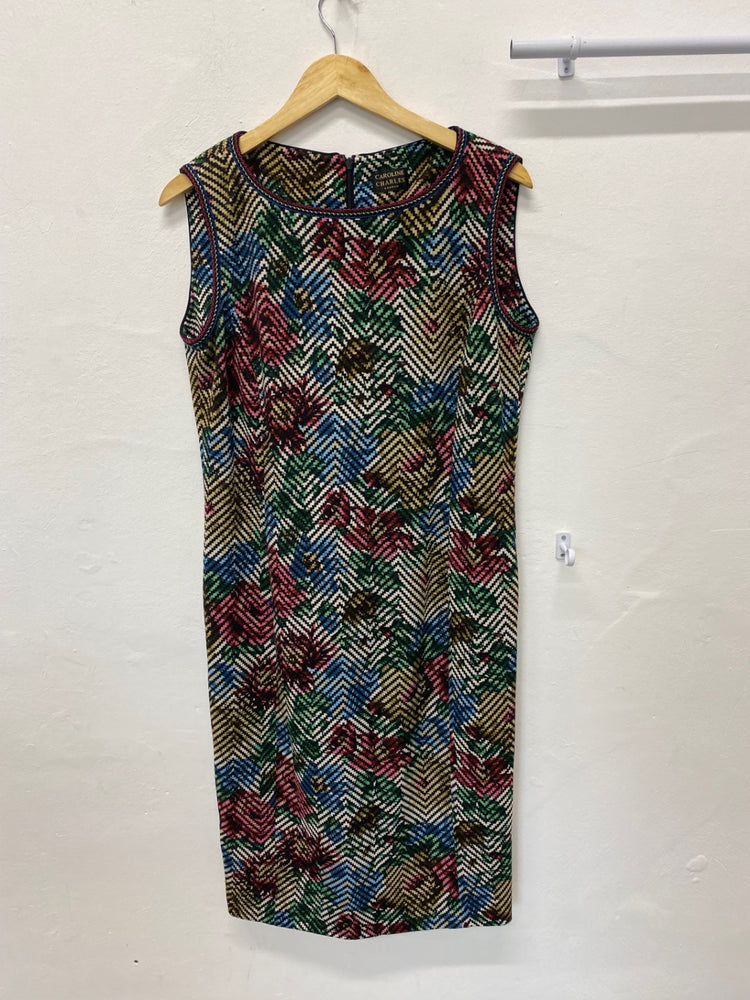 Gorgeous Caroline Charles Dress uk16 Multicolored classic shift occasion Party KM001