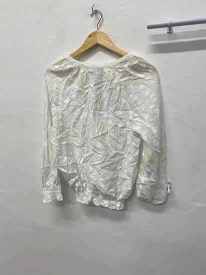 Gorgeous Mint Velvet Gypsy blouse Uk 12 White Classic CP002