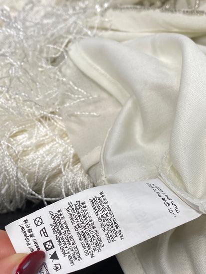 Gorgeous Peace + love Evening Dress hen do bridal UK 10 Ivory sequin CP002