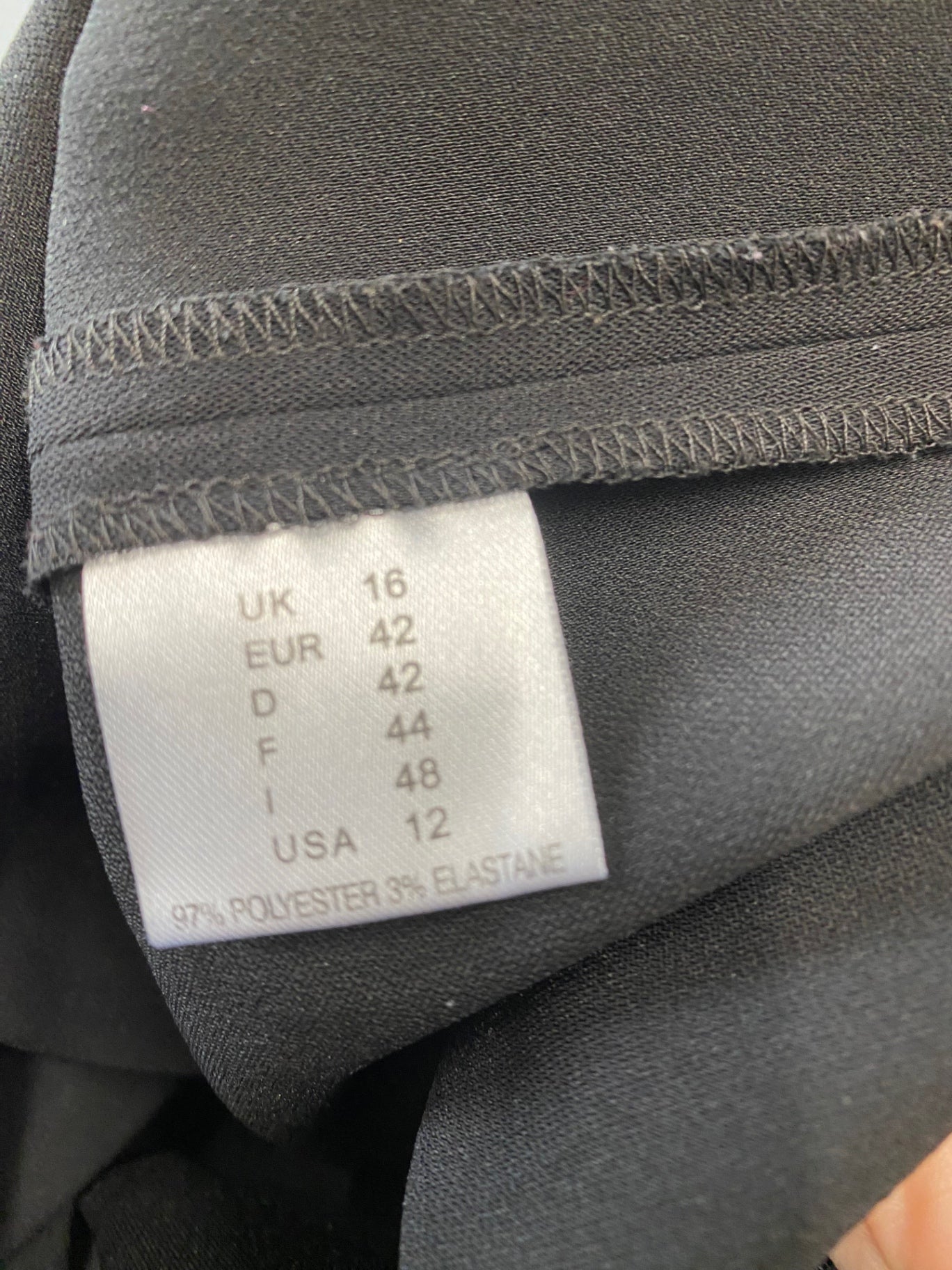 Stunning Gina Bacconi Wide leg trousers uk16 Black KM001