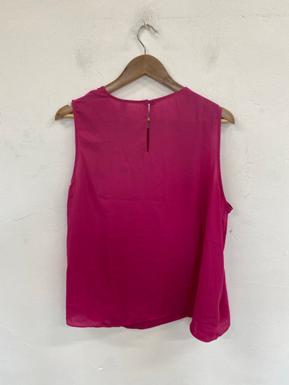 Gorgeous Mango Wrap Front Vest Top UK 16 Magenta DF001