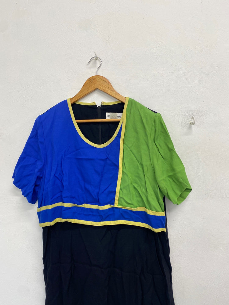 Gorgeous Betsys things Dress UK 16 colour block office wear dress KM001