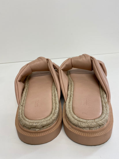 Gorgeous ASOS Sandals Uk7 rose beige hessian details DF001