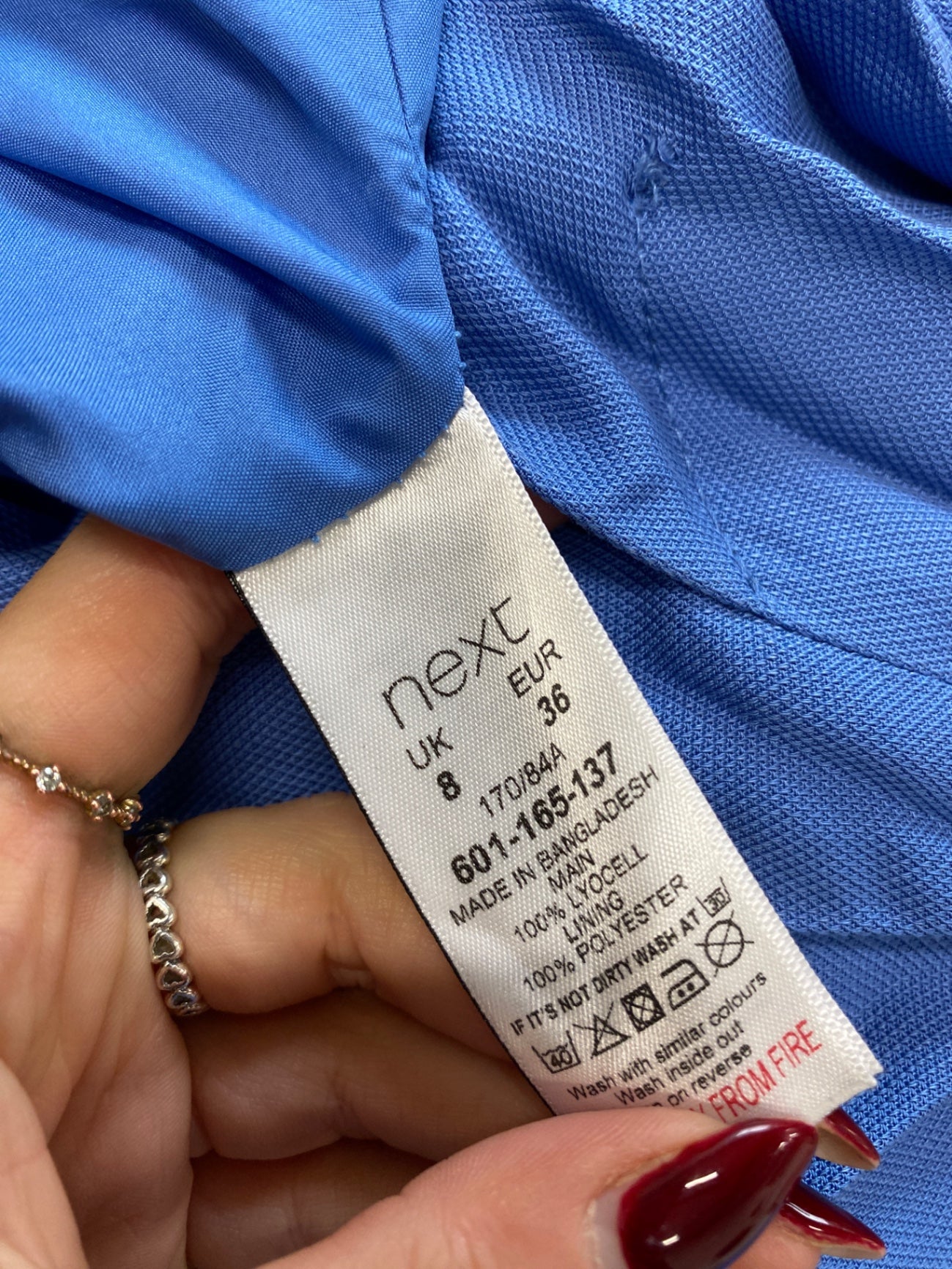 Gorgeous next Trench Coat UK 10 Blue city vibes spring CD001