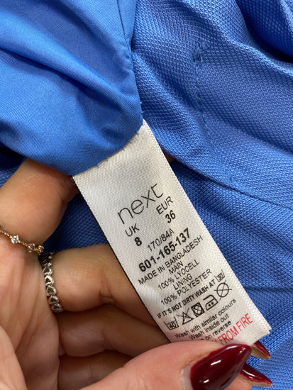 Gorgeous next Trench Coat UK 10 Blue city vibes spring CD001