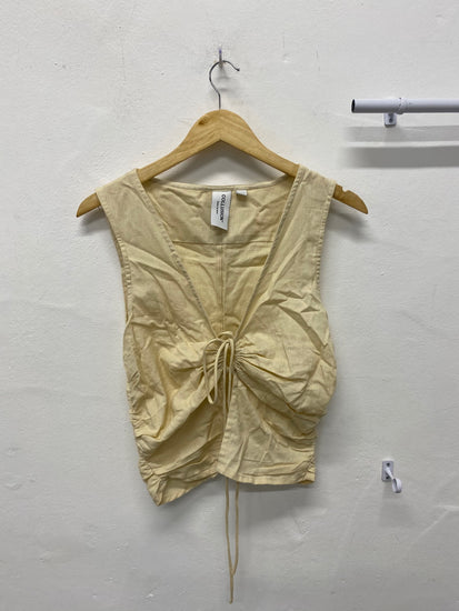 Gorgeous Collusion Tie front top Uk10 Beige