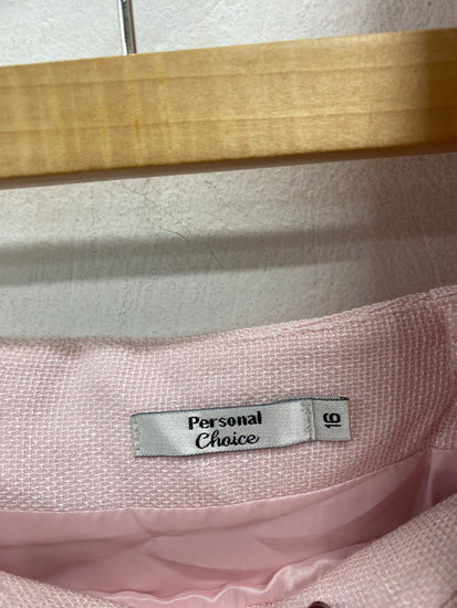Gorgeous Personal Choice Skirt suit textured UK 16 Light pink Formal KM001